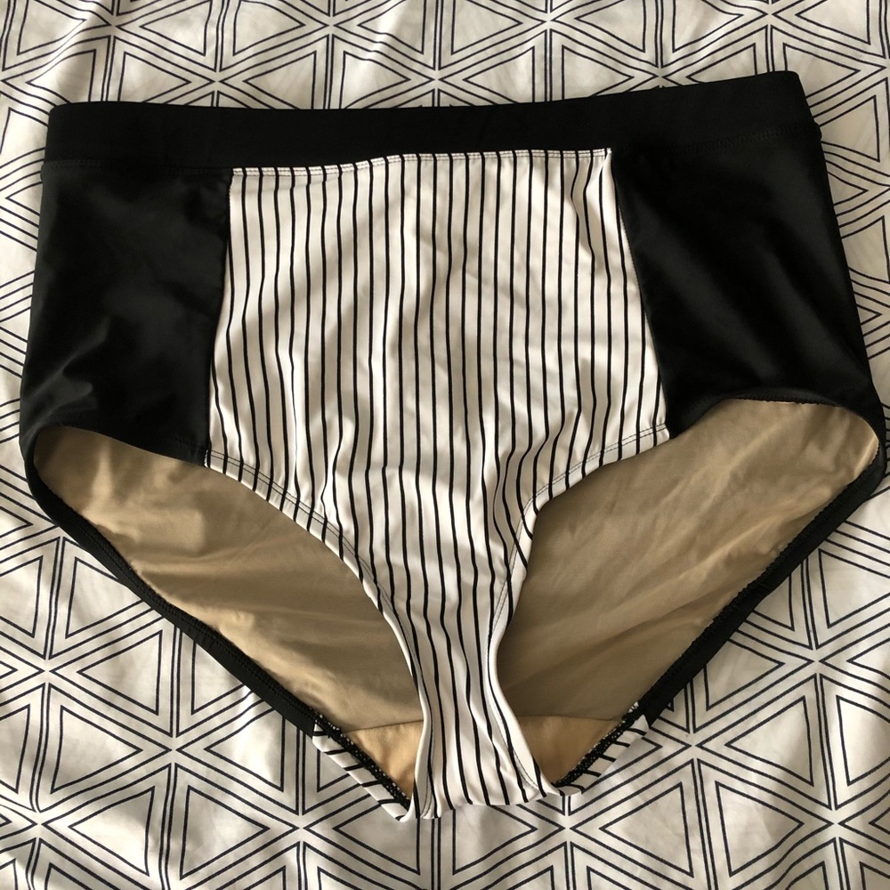 Cute high waist swim bottom....